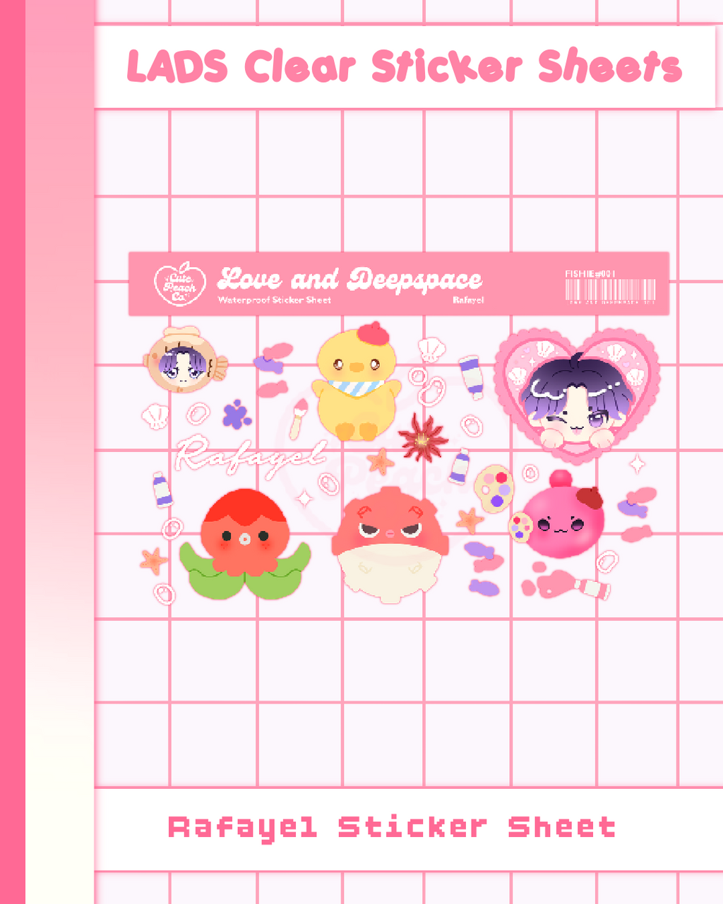 Love and Deepspace Clear Sticker Sheets