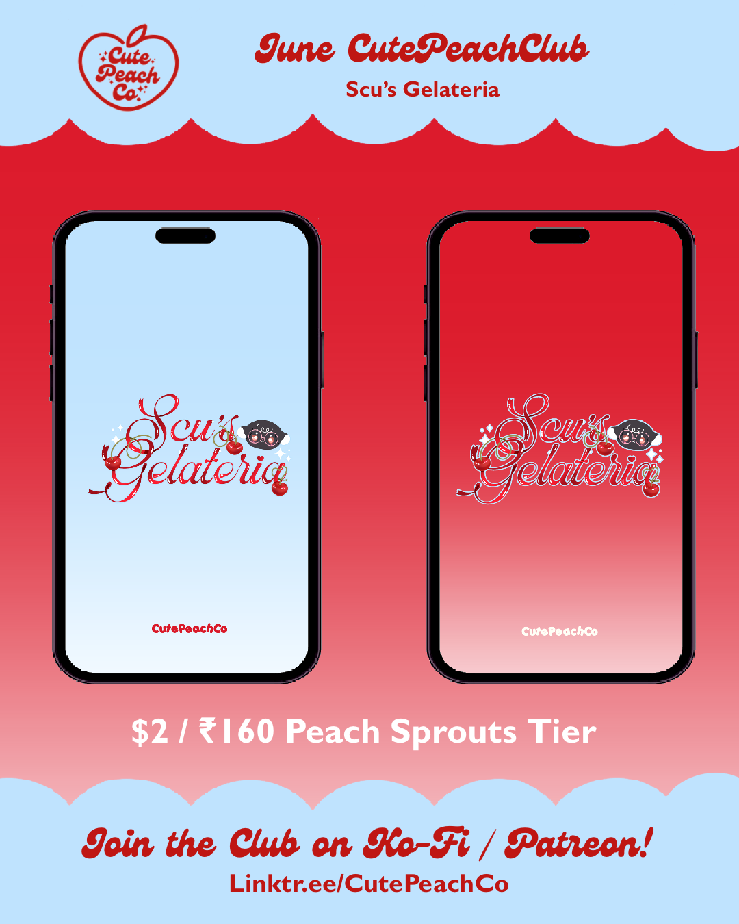 🍑🌱 Peach Sprouts - CutePeachClub June 2026 : Scu's Gelateria 🍑✨