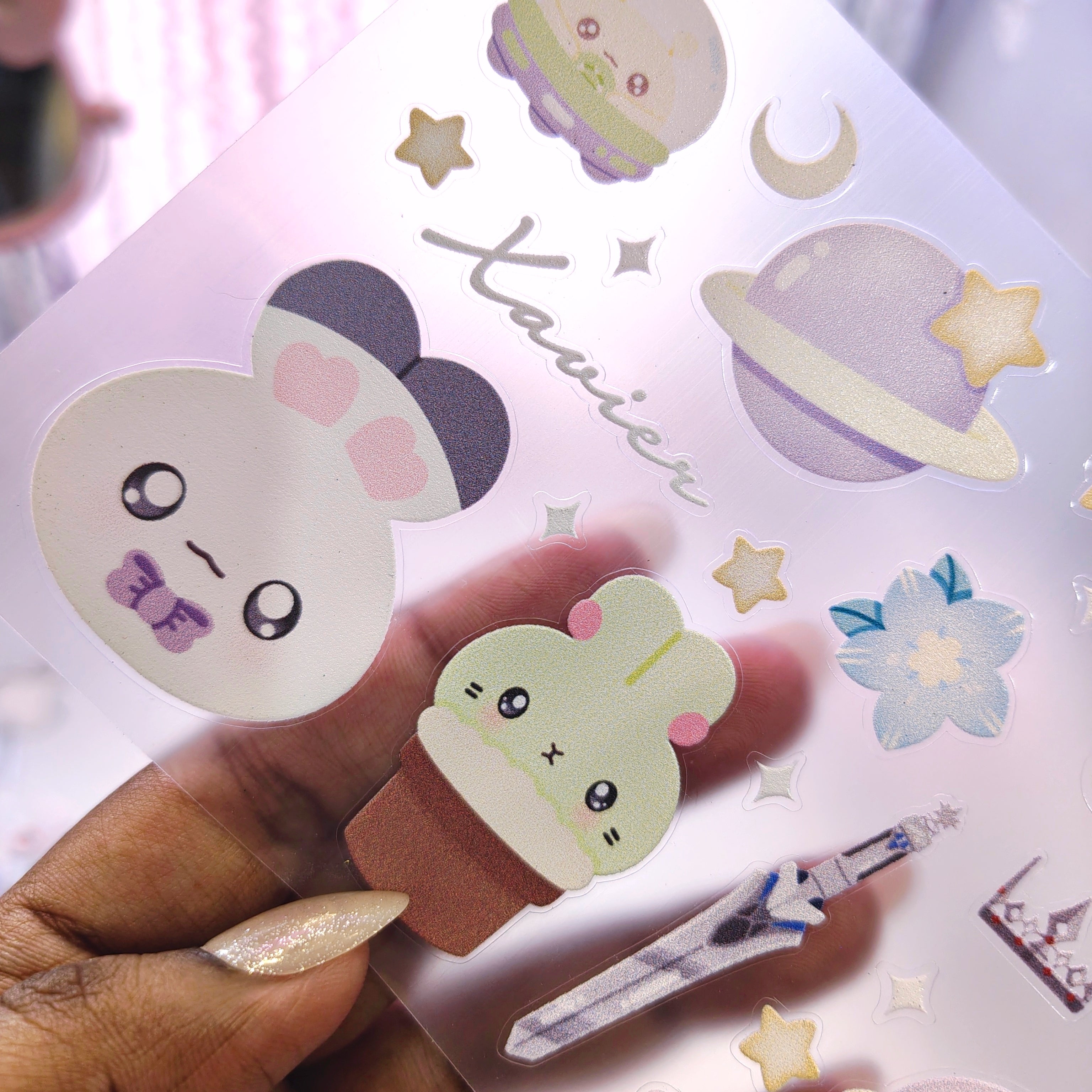 Love and Deepspace Xavier Clear Vinyl Sticker Sheet
