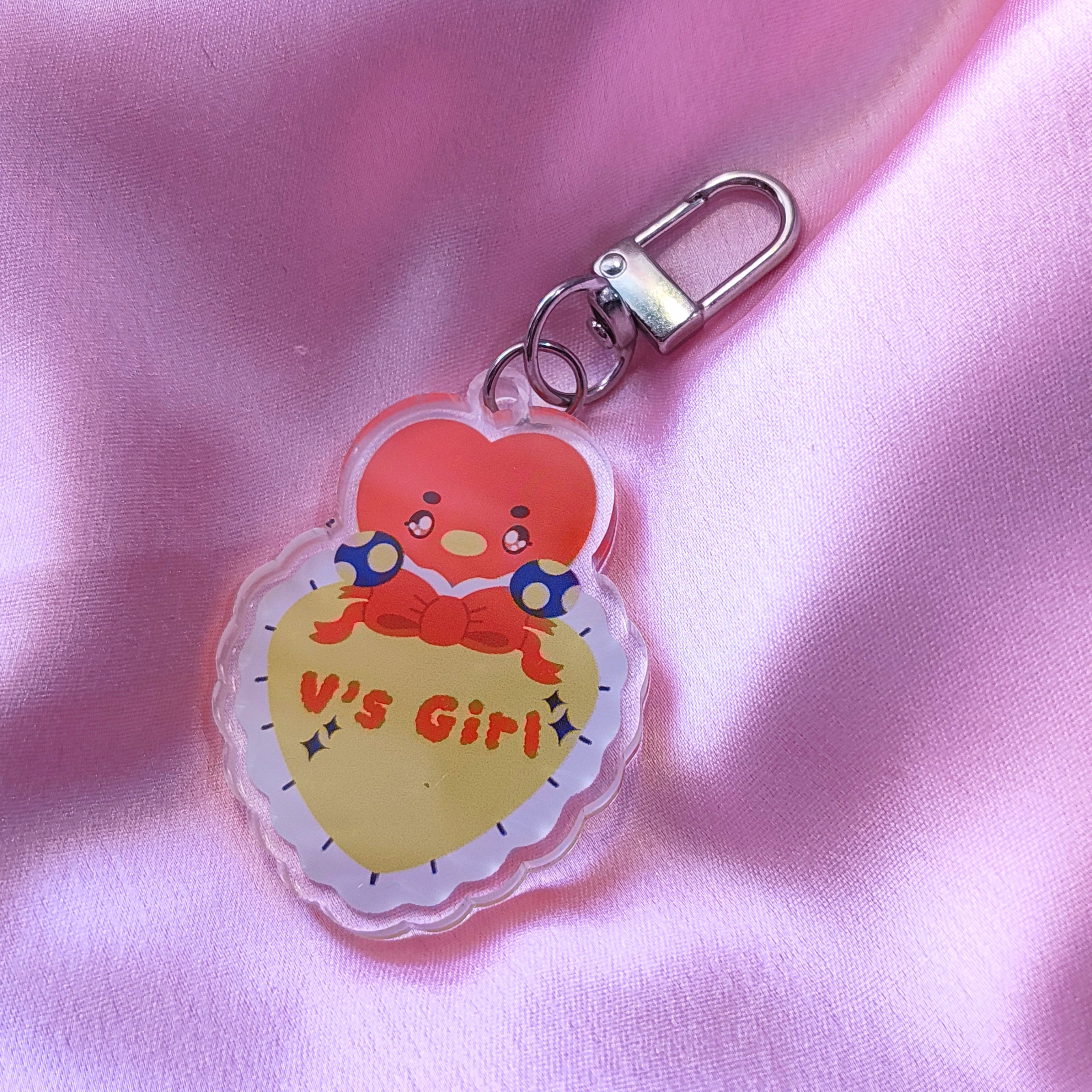 BTS’s Girl Heart Acrylic Keychains ♡