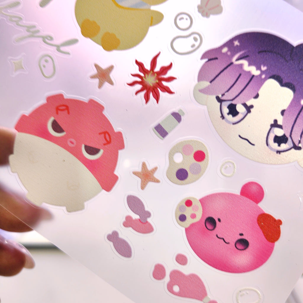 Love and Deepspace Rafayel Clear Vinyl Sticker Sheet