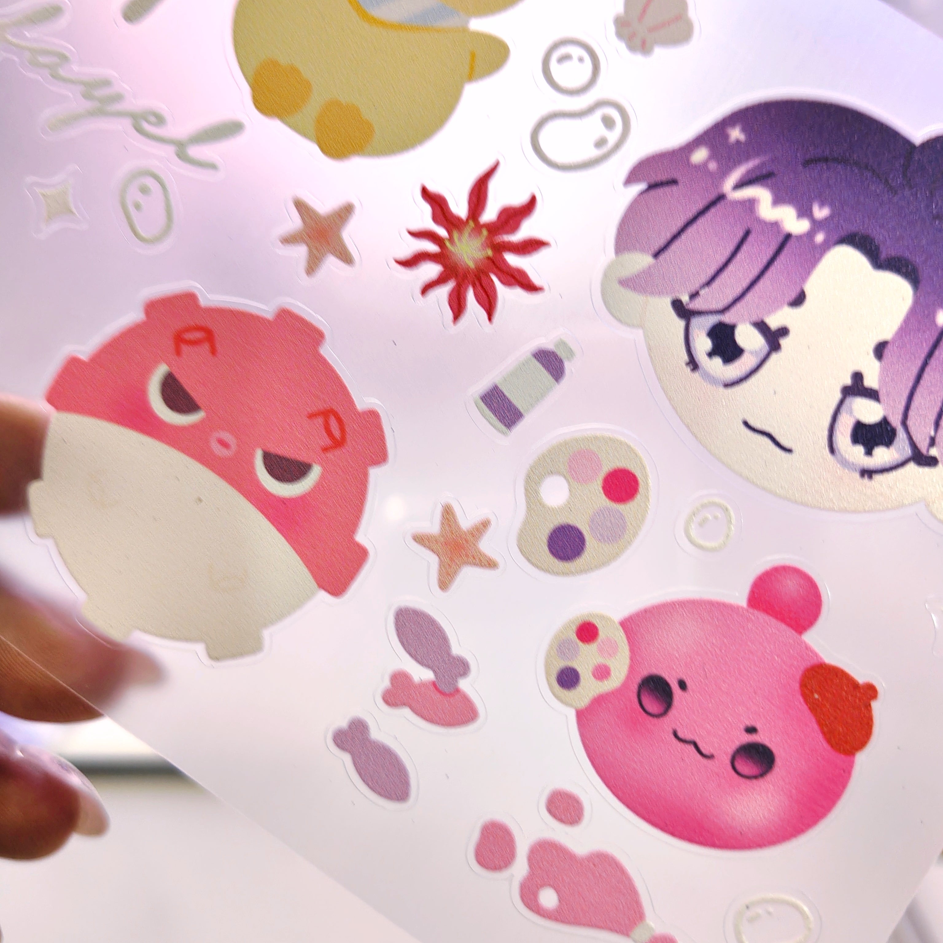 Love and Deepspace Rafayel Clear Vinyl Sticker Sheet