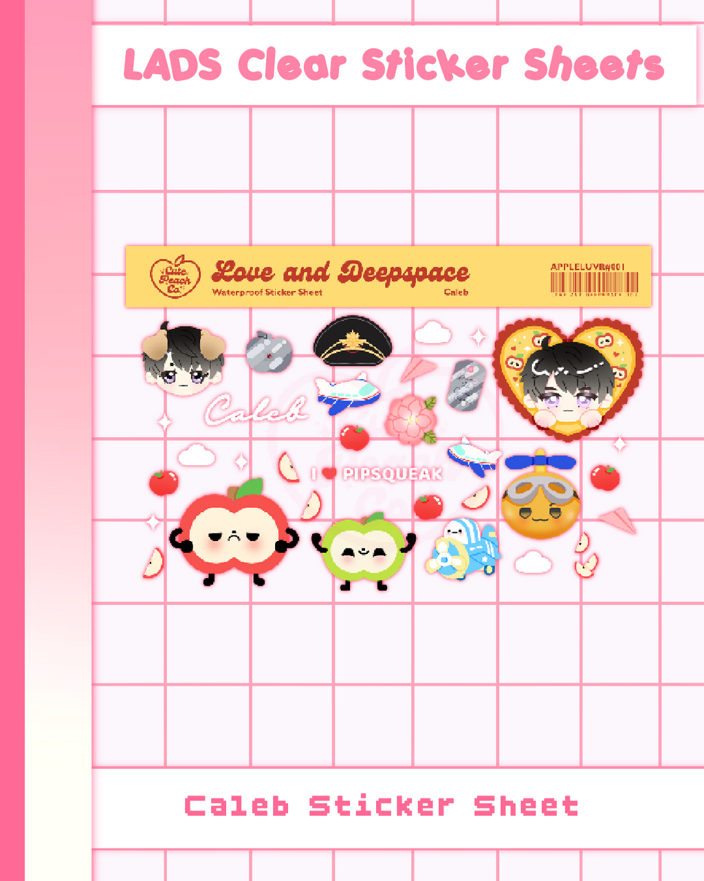Love and Deepspace Clear Sticker Sheets