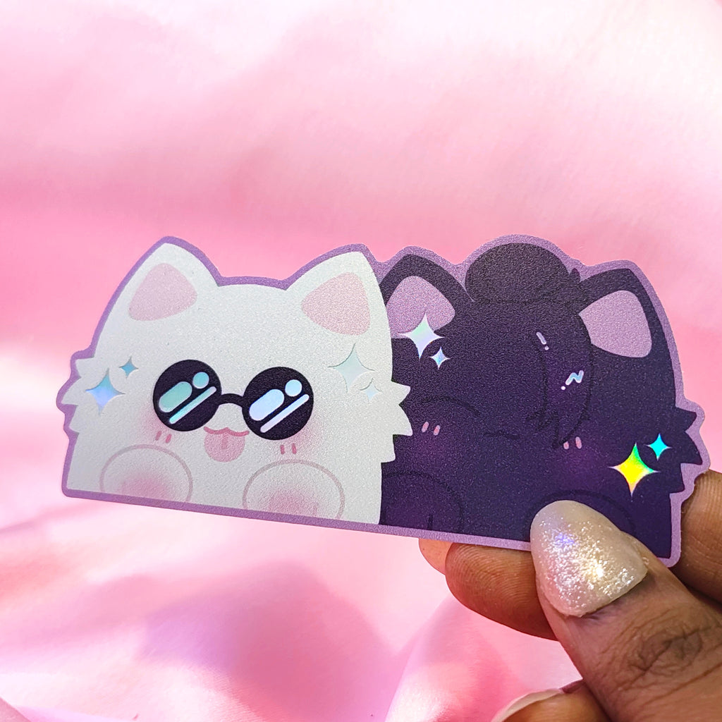 Jujutsu Kaisen Gojo + Geto Kitties Peeker ♡