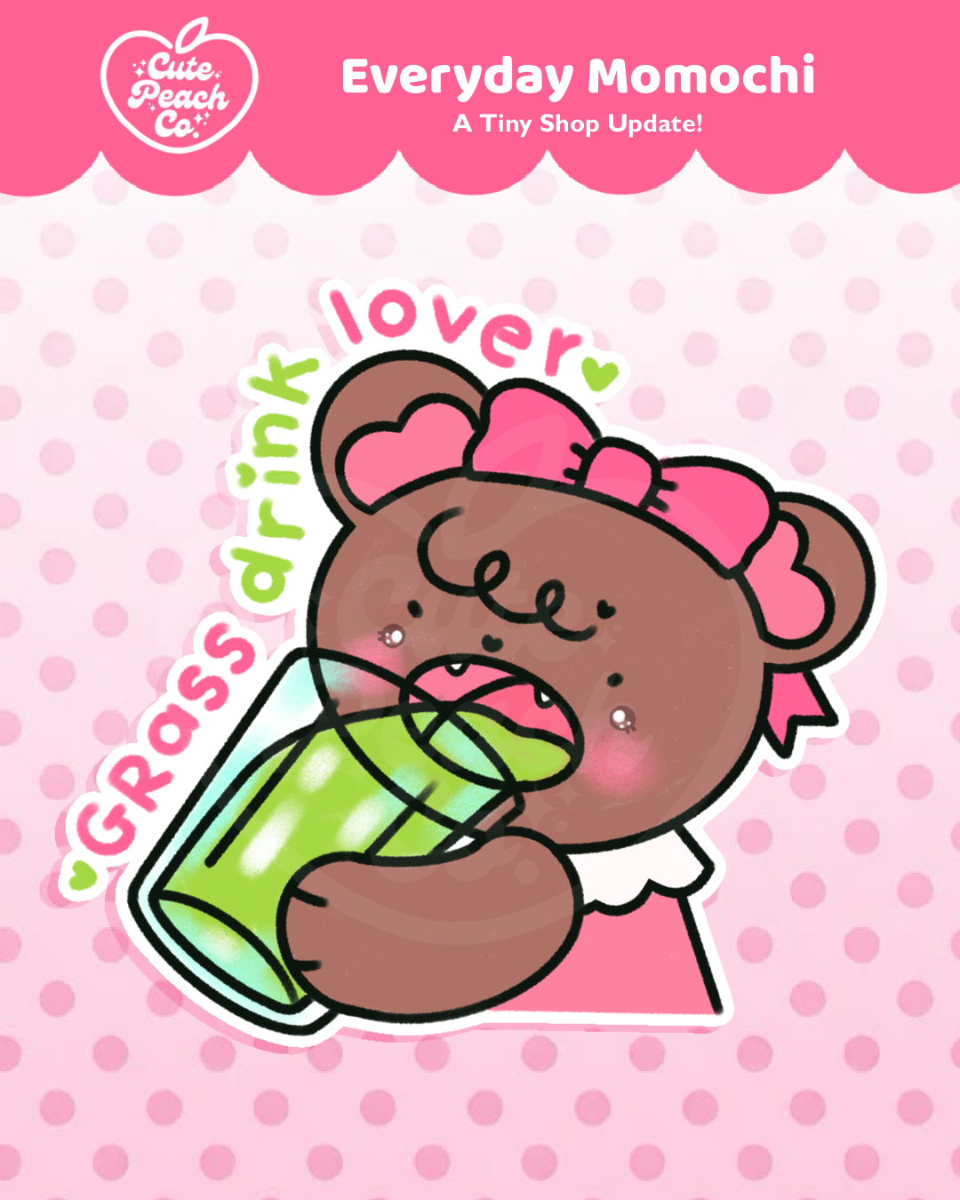 🌸 Everyday Momochi Sparkly Die-Cut Sticker Collection 🌸