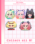 ZZZ Cuties Holographic Stickers!
