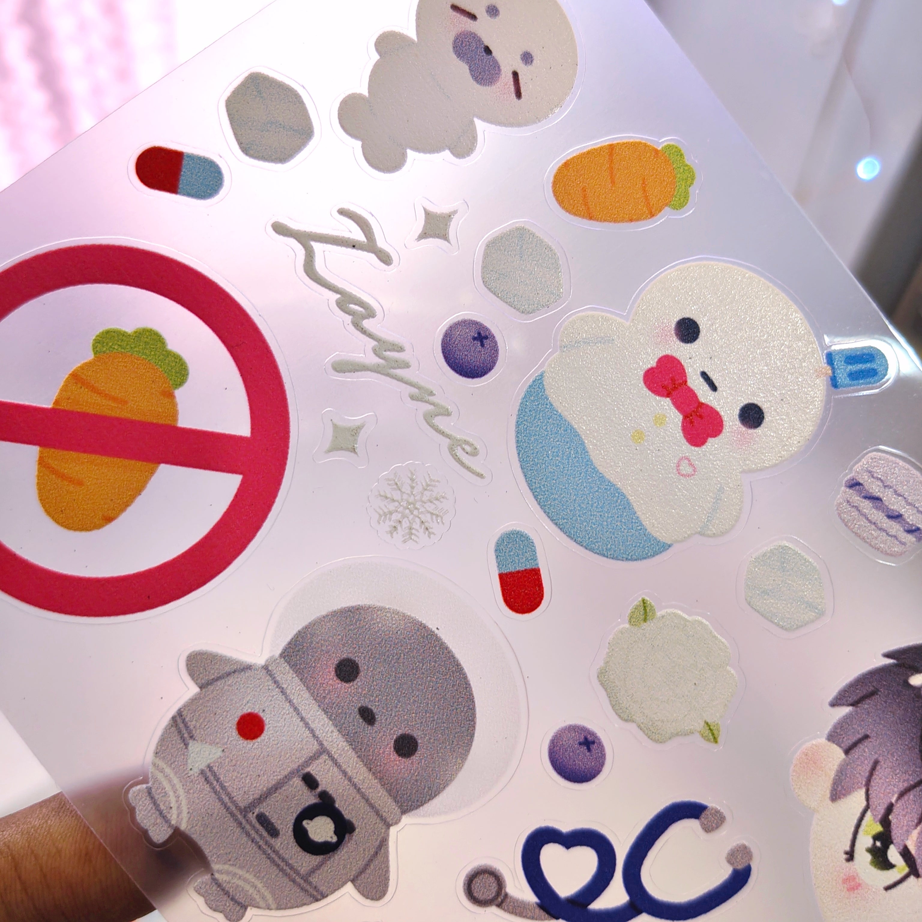 Love and Deepspace Zayne Clear Vinyl Sticker Sheet