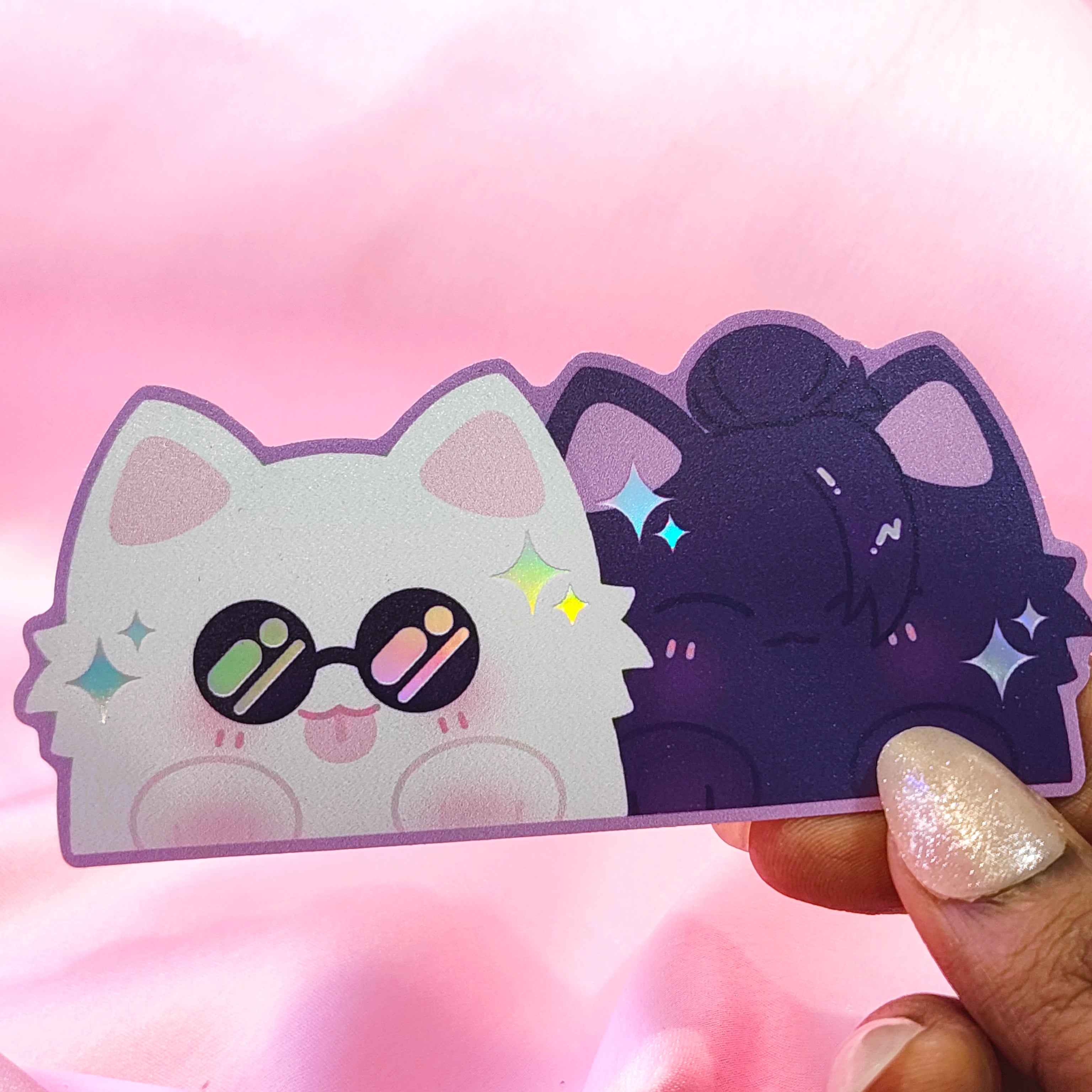 Jujutsu Kaisen Gojo + Geto Kitties Peeker ♡