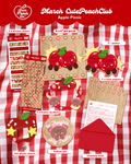 🍎🍞 Peach Harvest : CutePeachClub March 2026 : Apple Picnic 🍎🧺✨ Full Stationery + Ephemera Set