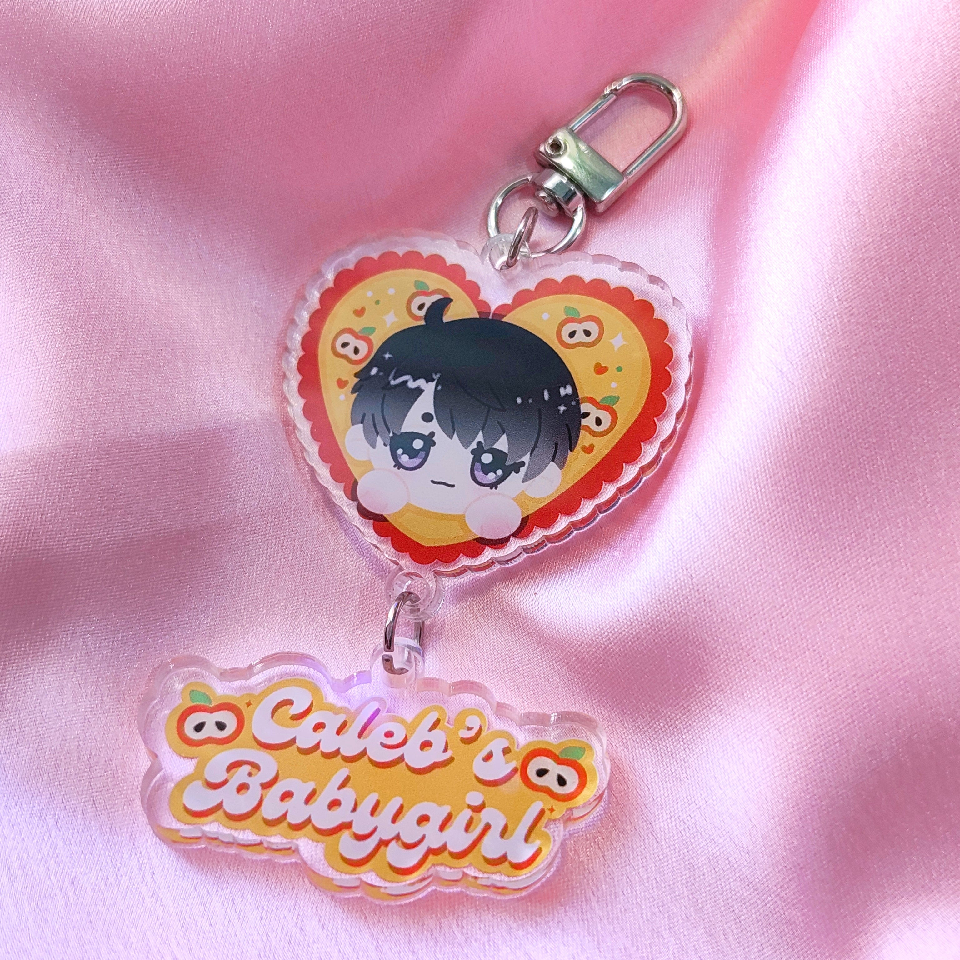 Love and Deepspace 💛 Caleb’s Babygirl Dangle Keychain ♡