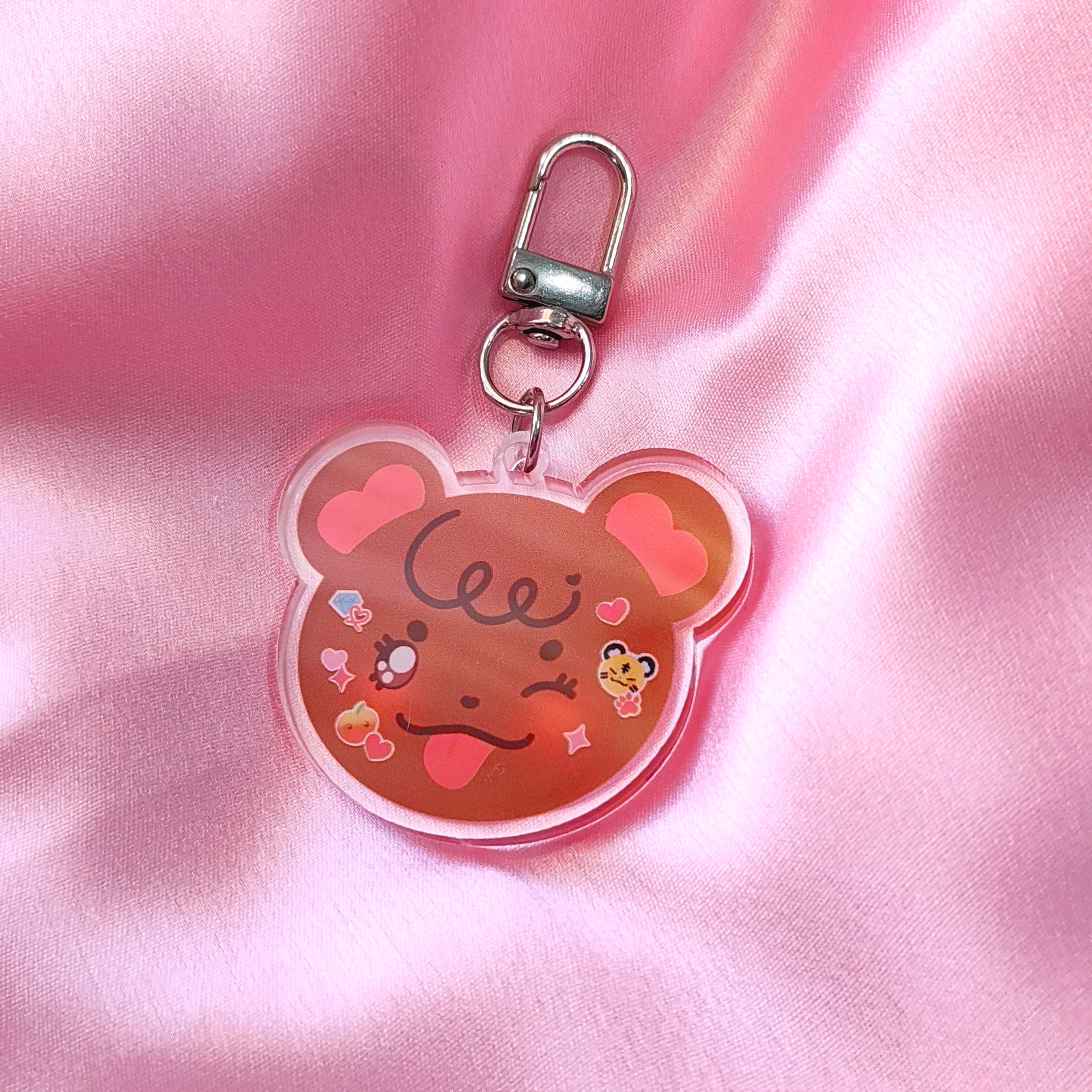 Momochi Bear! CutePeachCo’s lil' Mascot Acrylic Keychain ♡