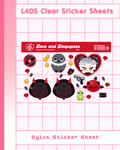 Love and Deepspace Clear Sticker Sheets