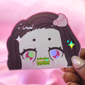 Demon Slayer Nezuko Holographic Peeker Sticker