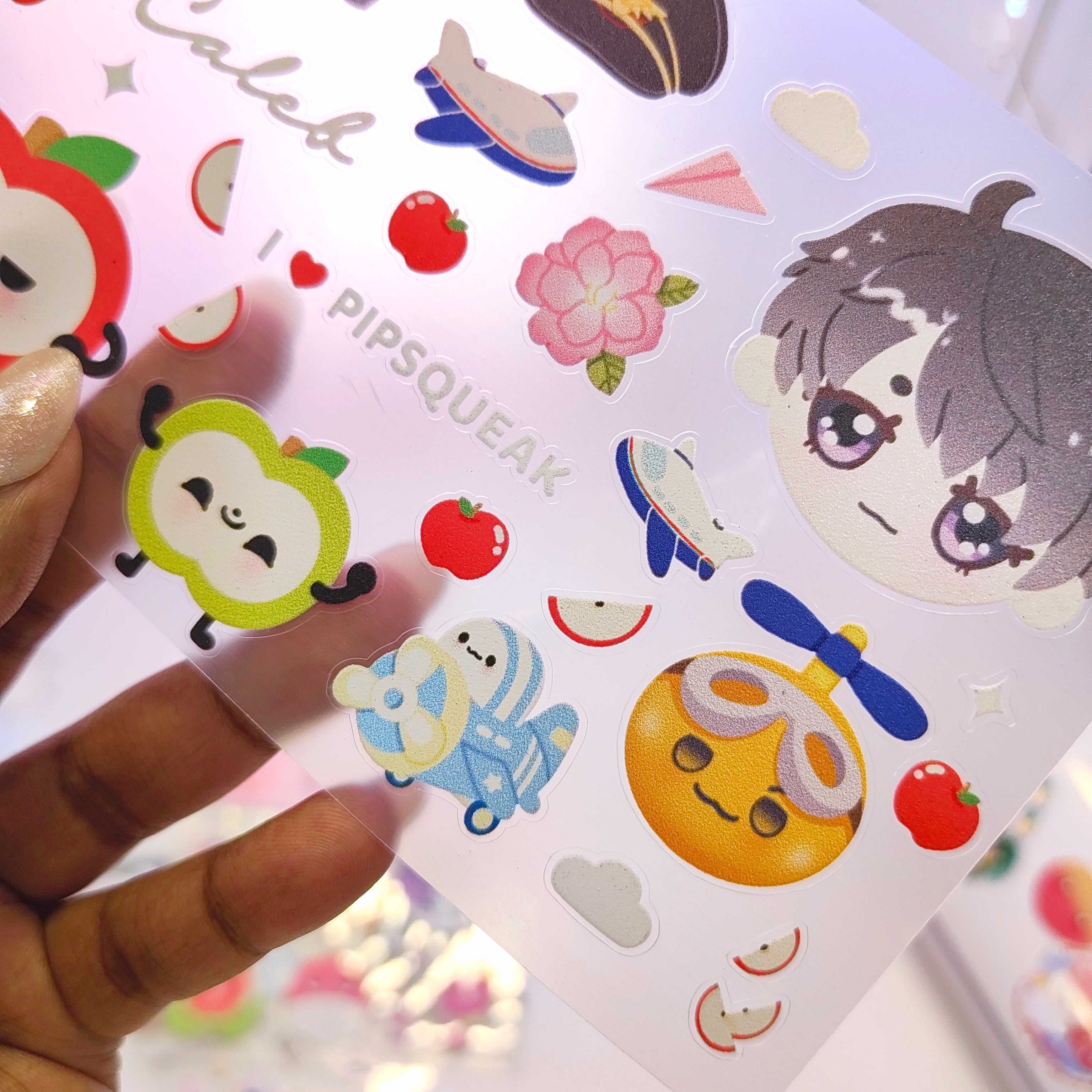 Love and Deepspace Caleb Clear Vinyl Sticker Sheet