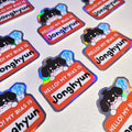 Hello My Bias is : Jonghyun! Holographic Vinyl Sticker ♡