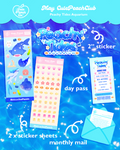 🌸🍑 Peach Blossoms : CutePeachClub May 2026 : Peachy Tides Aquarium 🐠🌊✨ Stickers + Ephemera Pack