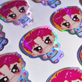 K-pop Demon Hunters: Saja Boys - Abby Holographic Vinyl Sticker