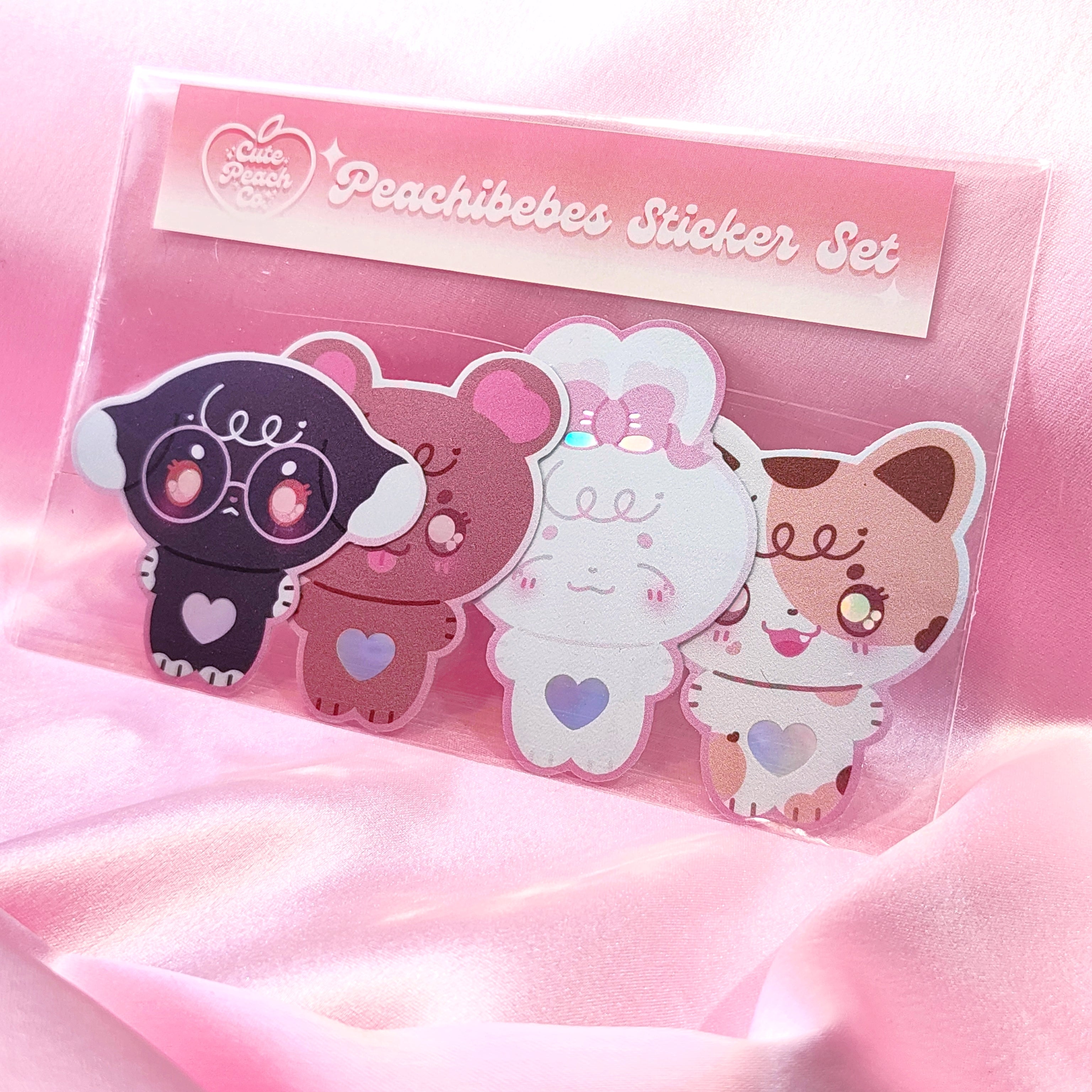 Peachibebes Vinyl Sticker Set / Singles