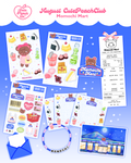 🍜 Peach Harvest : CutePeachClub August 2026 : Momochi Mart 🛒🐻 Full Stationery + Goodies Set
