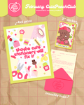 🌷🍒 Peach Buds : CutePeachClub February 2026 : Momochi's Memory Maker ✨ Print + Letter + Sticker