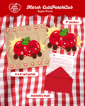 🌷🍒 Peach Buds : CutePeachClub March 2026 : Apple Picnic 🍎🧺✨ Print + Letter + Sticker