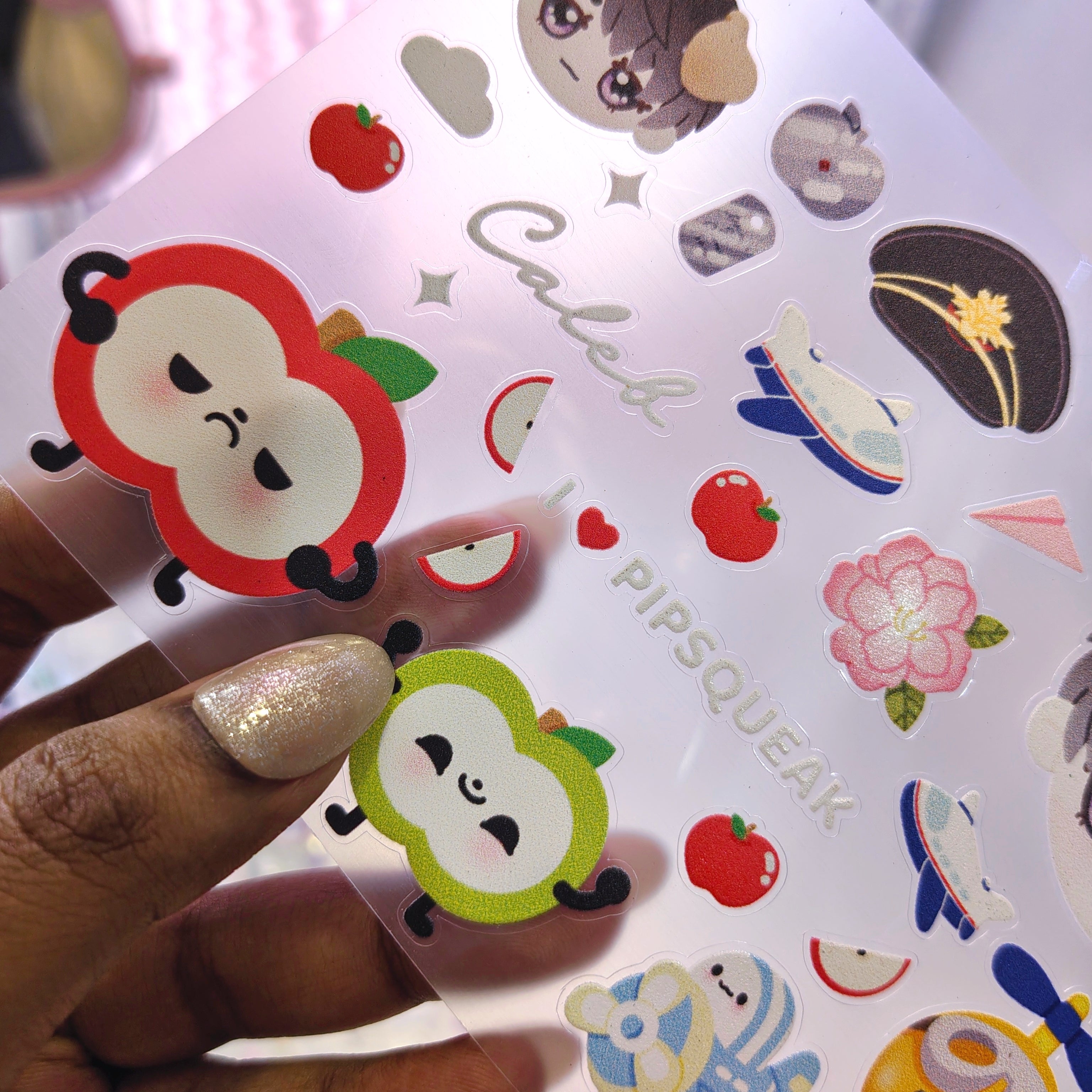 Love and Deepspace Caleb Clear Vinyl Sticker Sheet