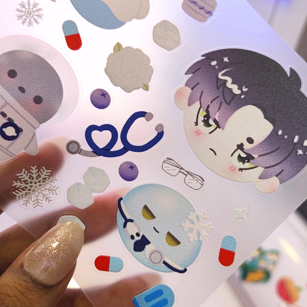Love and Deepspace Zayne Clear Vinyl Sticker Sheet