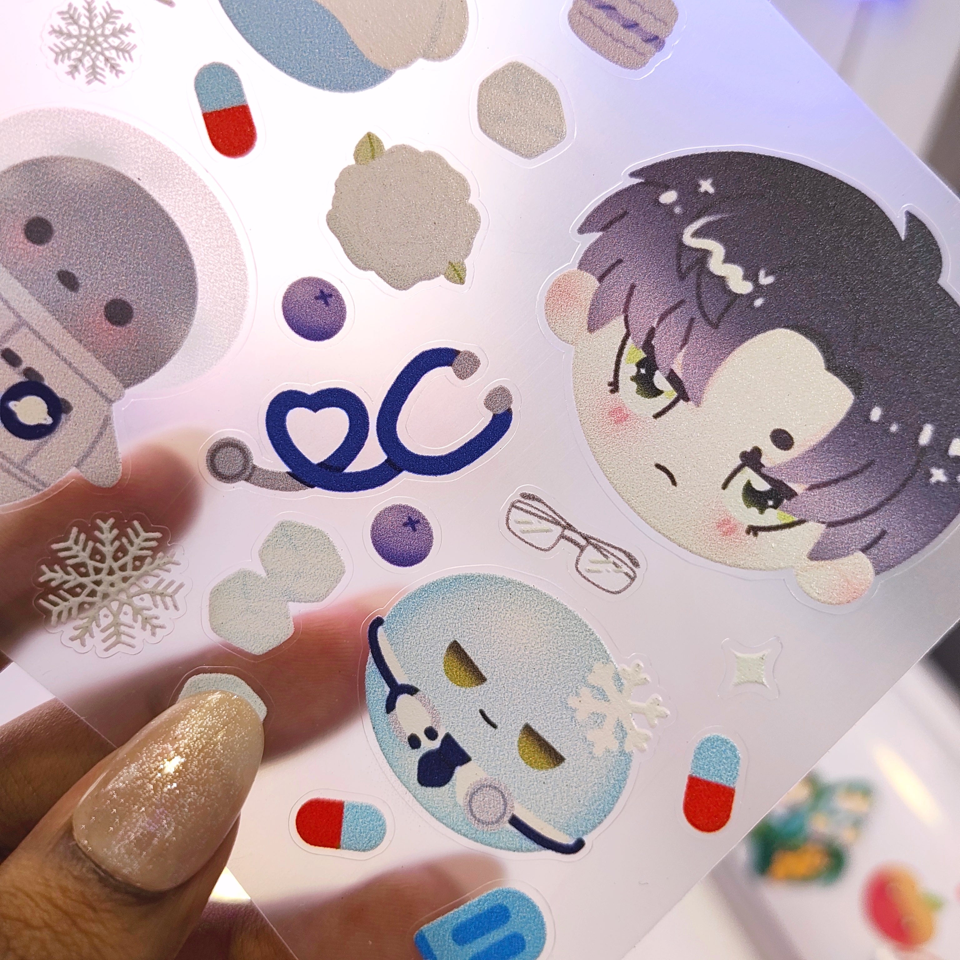 Love and Deepspace Zayne Clear Vinyl Sticker Sheet