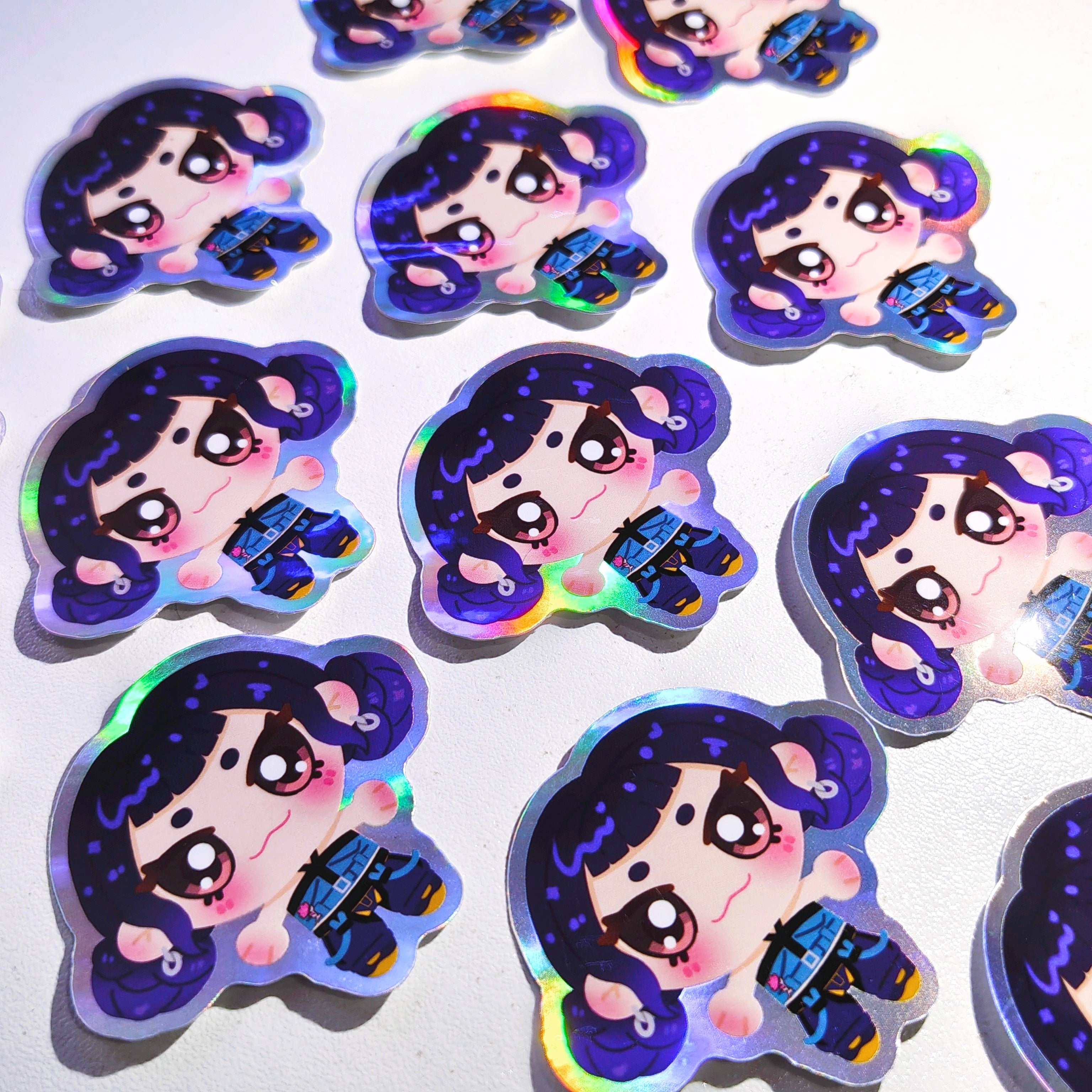 K-pop Demon Hunters: Huntrix - Zoey Holographic Vinyl Sticker