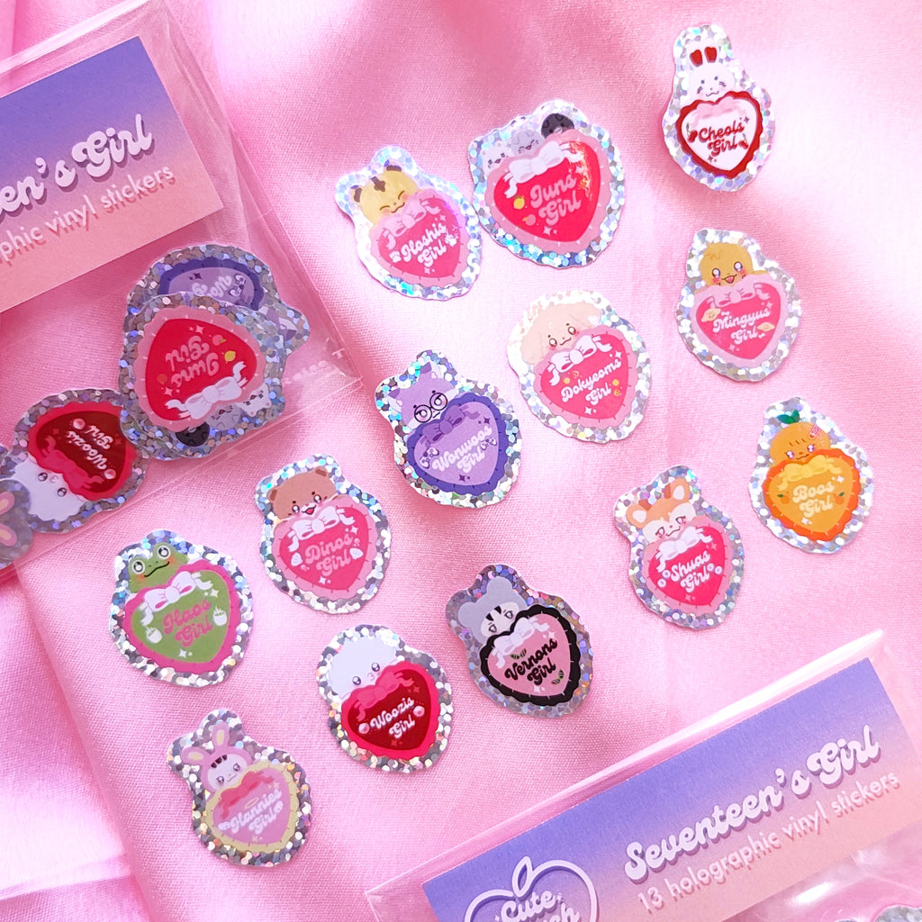 Seventeen's Girl Twinkle Pop Vinyl Stickers