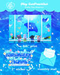 🌷🍒 Peach Buds : CutePeachClub May 2026 : Peachy Tides Aquarium 🐠🌊✨ Print + Letter + Sticker